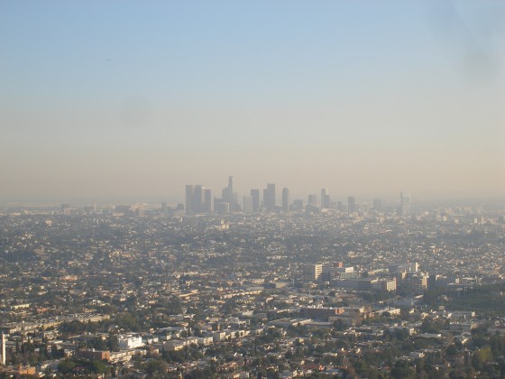 Vista geral de Los Angeles. Clica na foto que vai para a fonte.